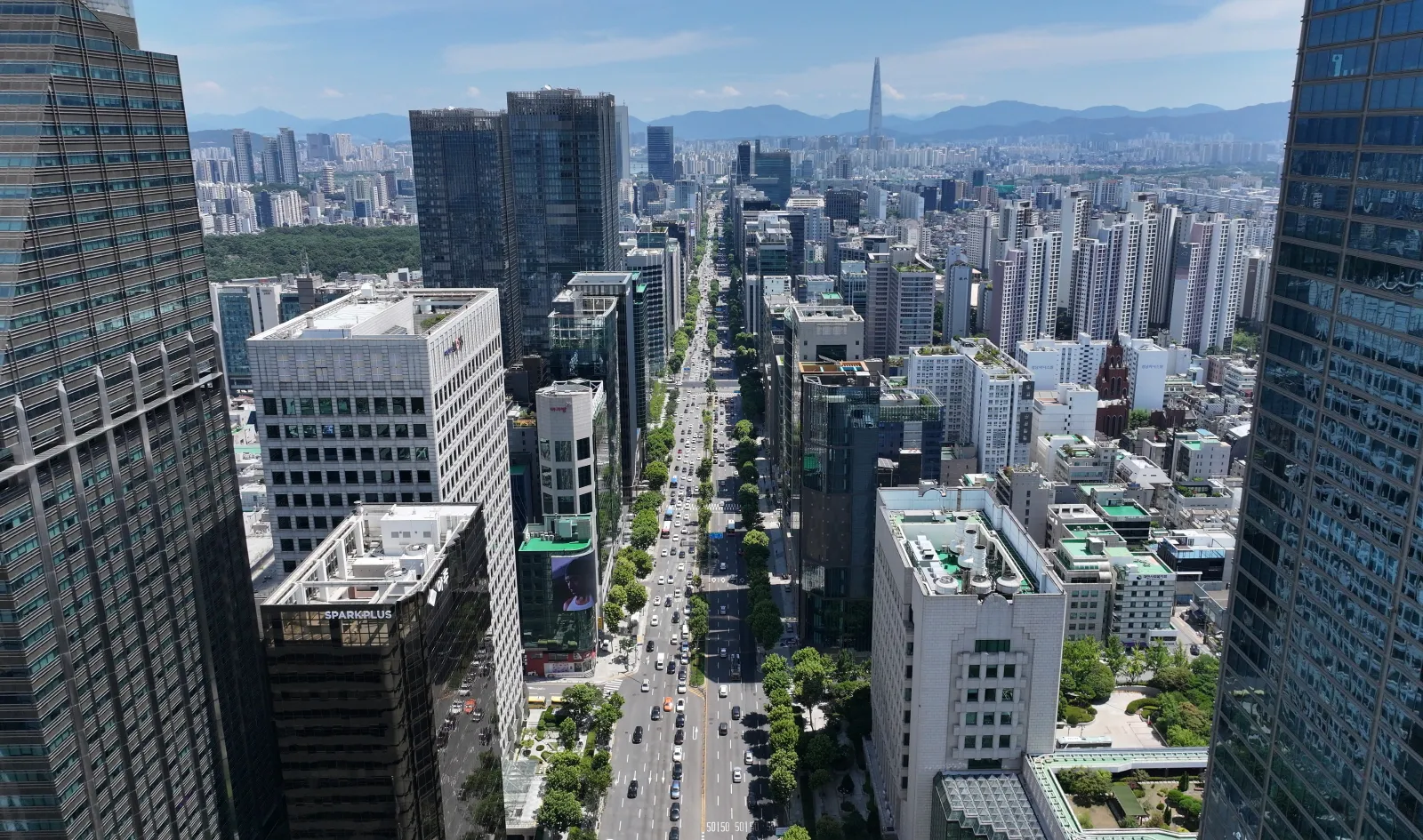 서울 강남 테헤란로 일대 전경